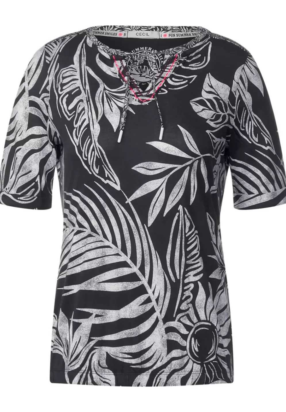 Tunika T-Shirt Mit Print