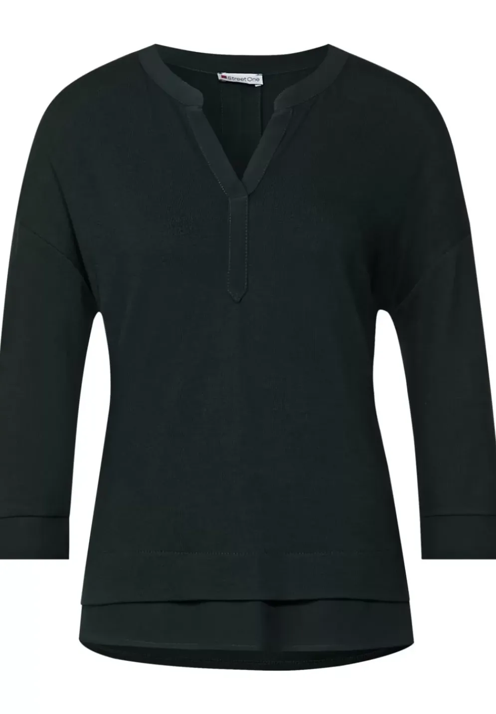 Tunikashirt Im Materialmix
