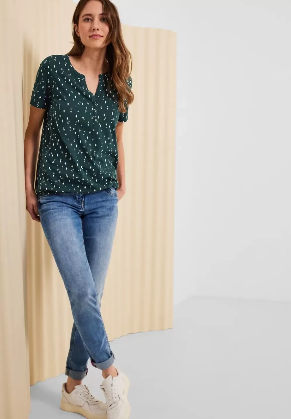 Tunikashirt Mit Minimalprint