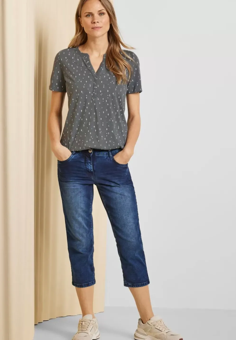 Tunikashirt Mit Minimalprint