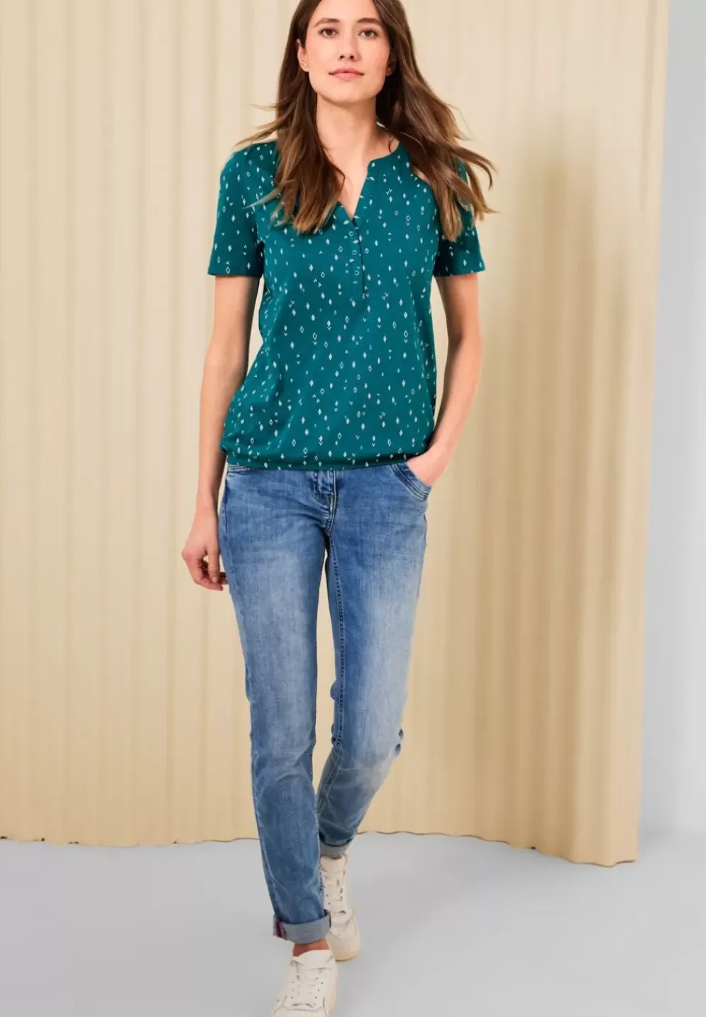Tunikashirt Mit Minimalprint