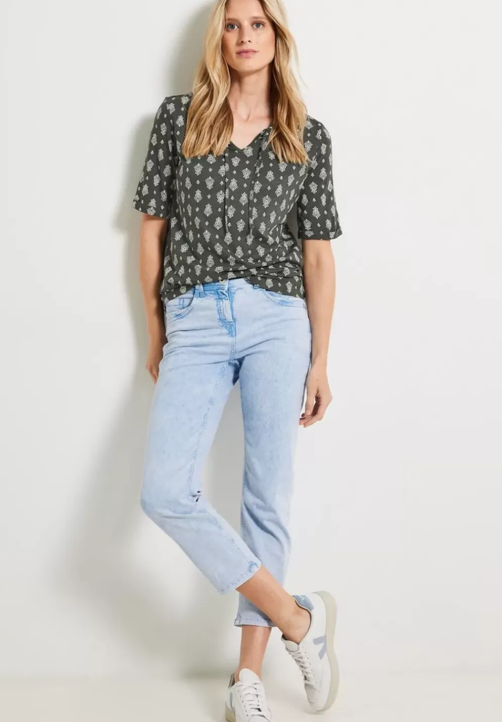 Tunikashirt Mit Smock Detail