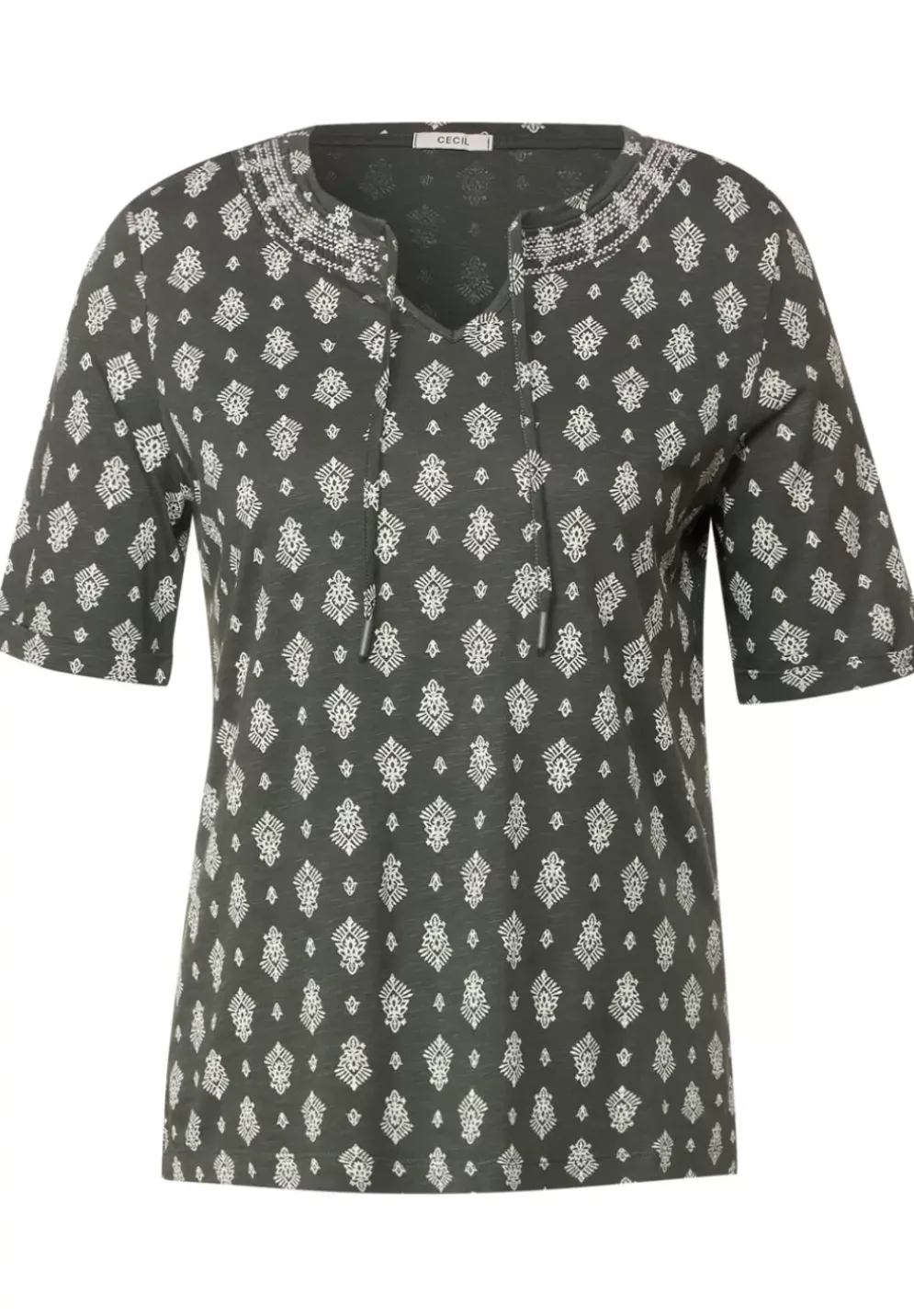 Tunikashirt Mit Smock Detail