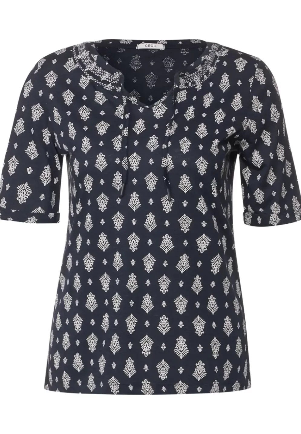Tunikashirt Mit Smock Detail