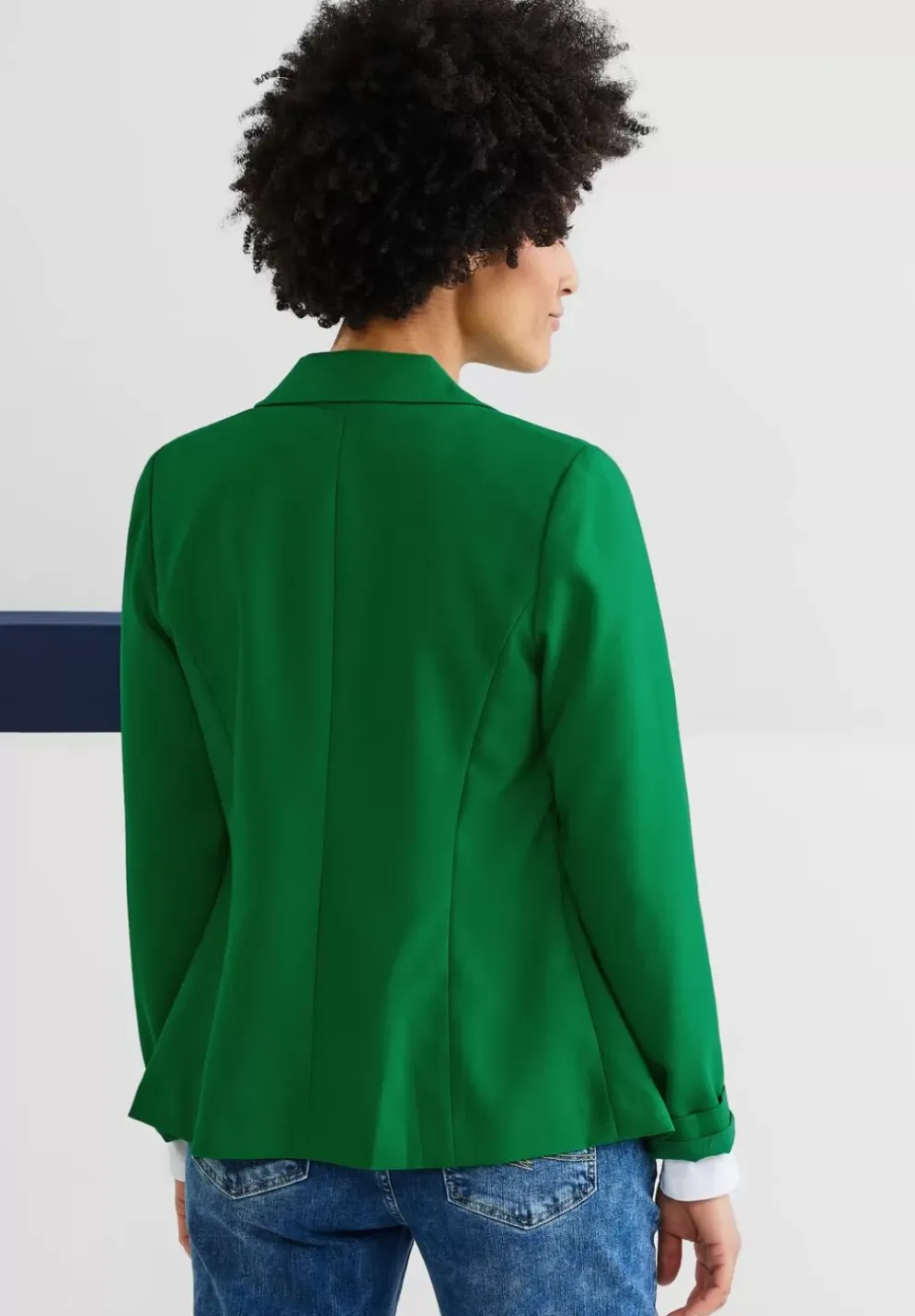 Twill Blazer In Unifarbe