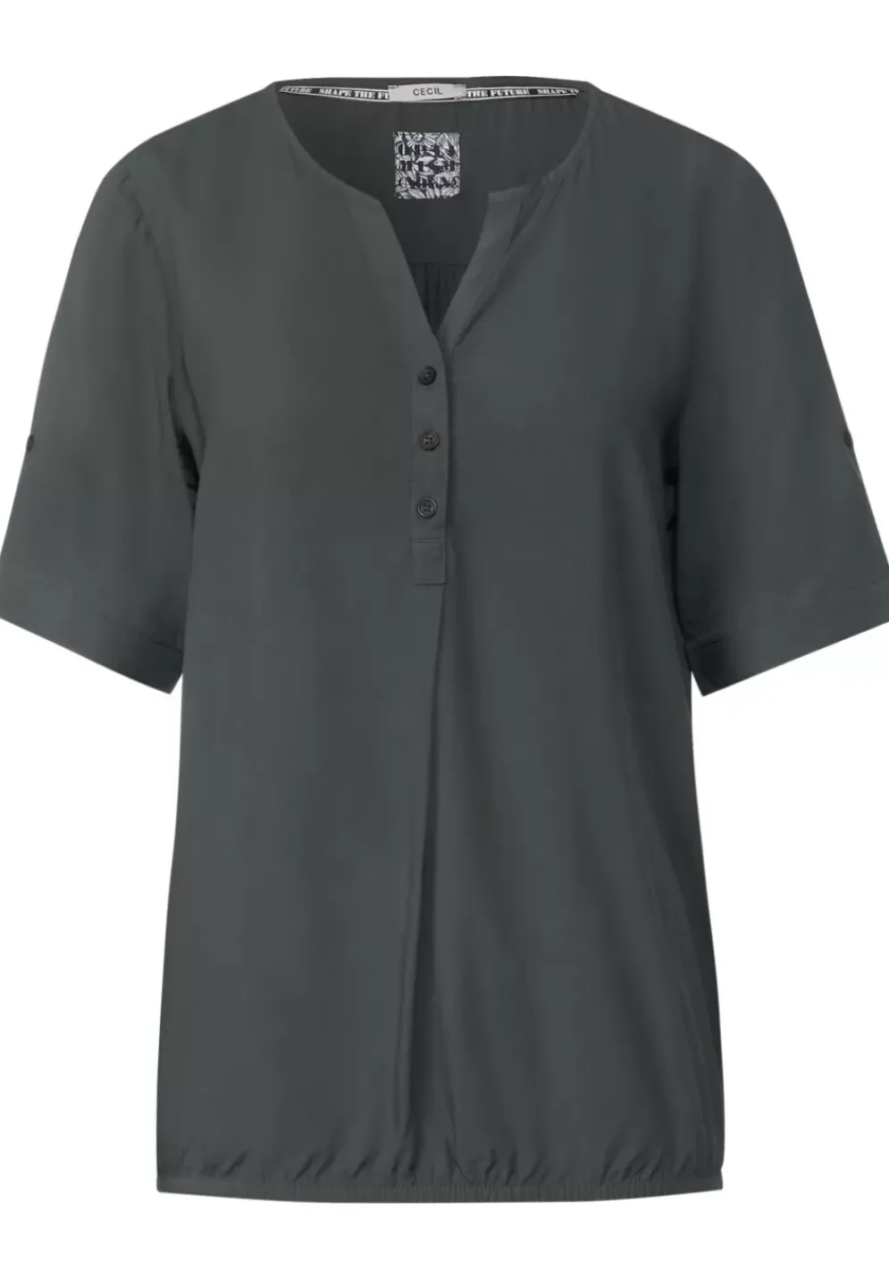 Unifarbene Basic Bluse