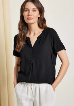 Unifarbene Basic Bluse