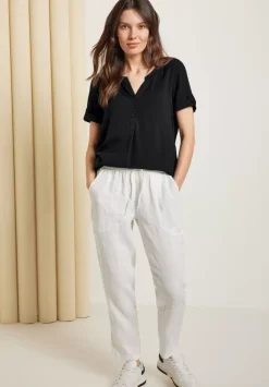 Unifarbene Basic Bluse