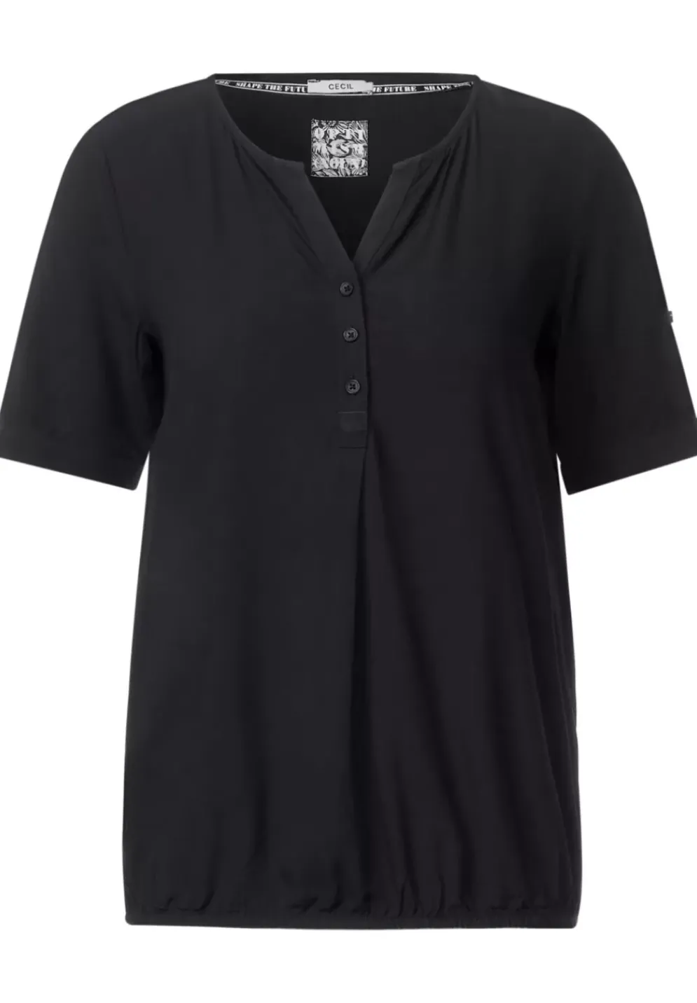 Unifarbene Basic Bluse