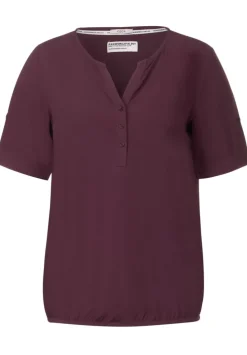 Unifarbene Basic Bluse