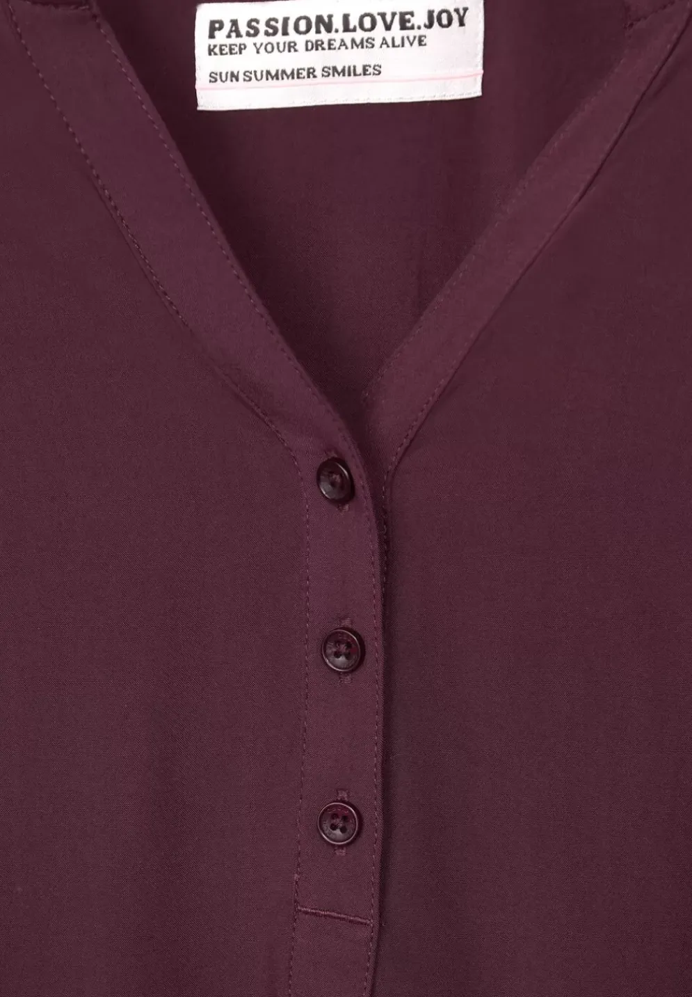Unifarbene Basic Bluse