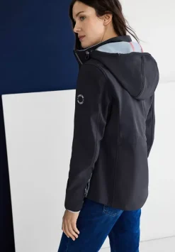 Unifarbene Softshelljacke