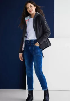 Unifarbene Softshelljacke