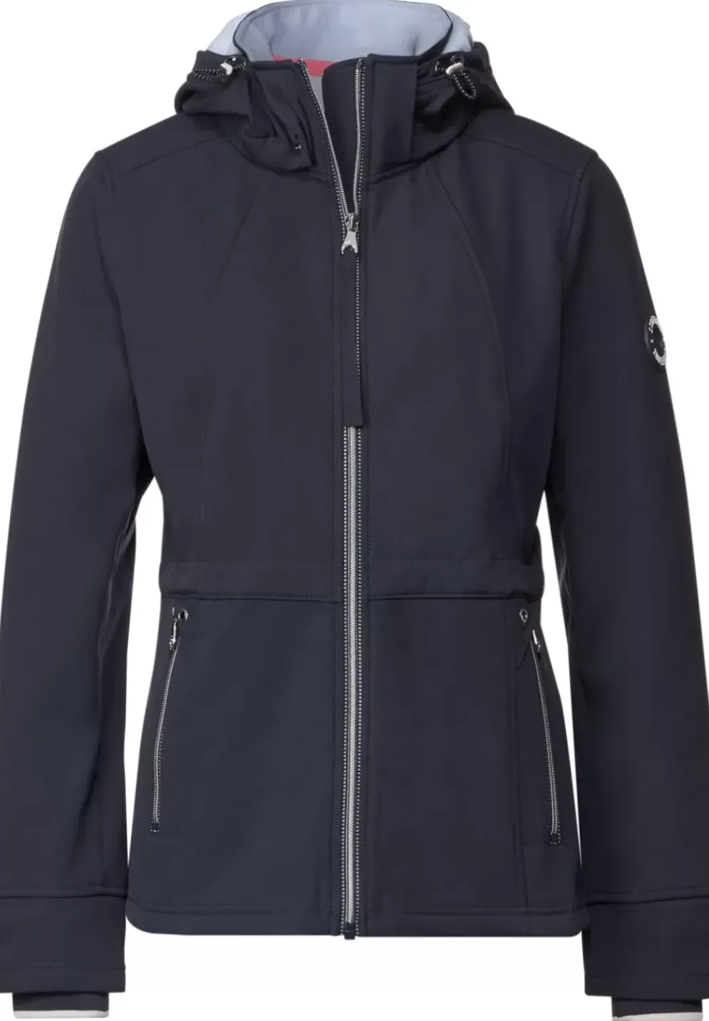 Unifarbene Softshelljacke