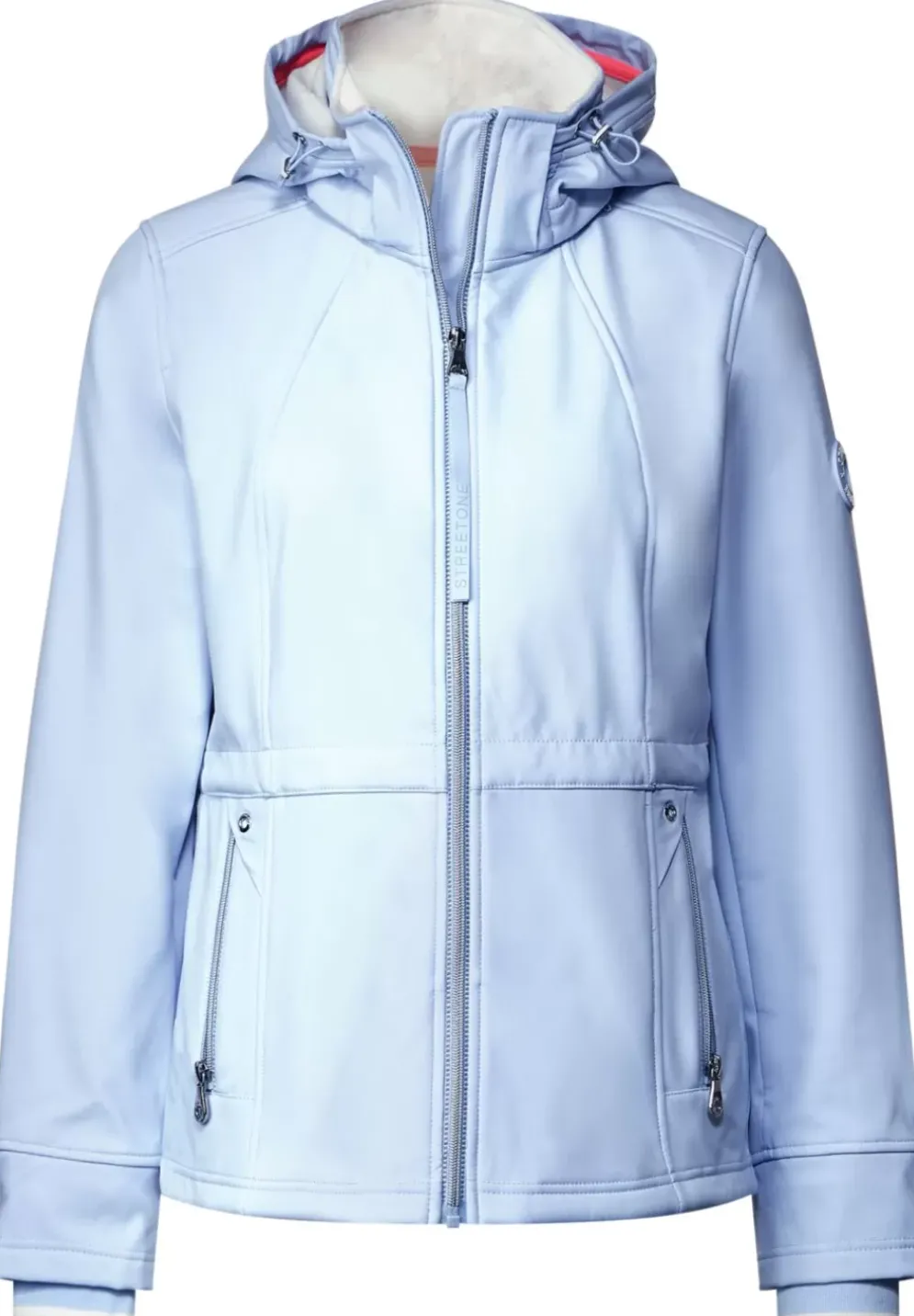 Unifarbene Softshelljacke