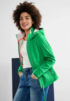 Unifarbene Softshelljacke