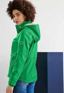 Unifarbene Softshelljacke