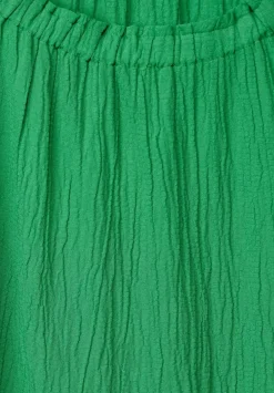 Unifarbene Struktur Bluse