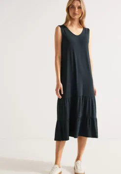 Unifarbenes Jerseykleid