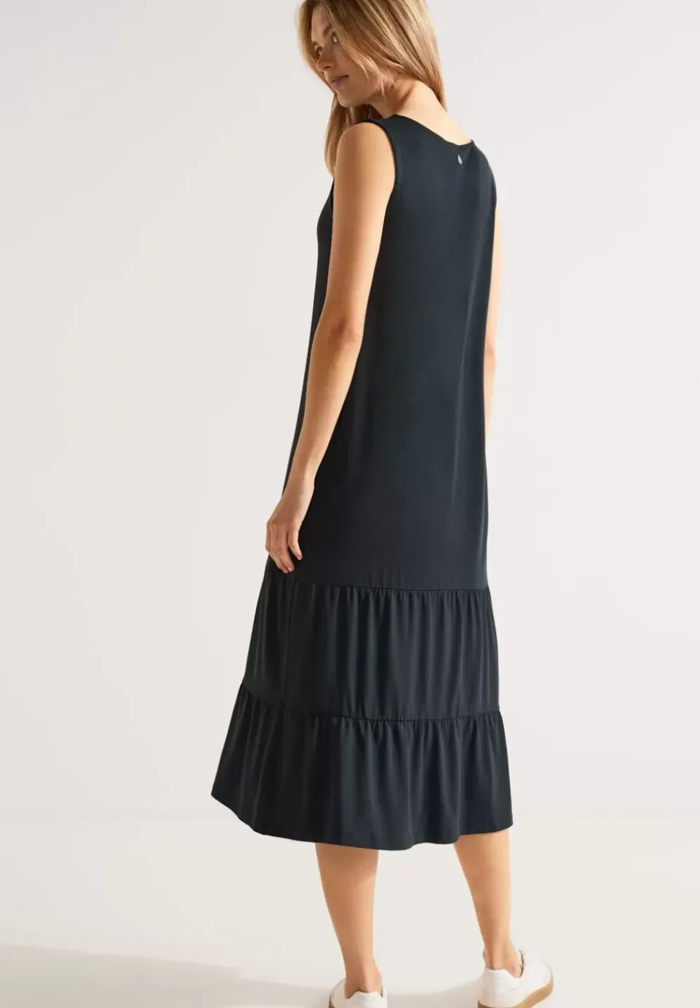 Unifarbenes Jerseykleid