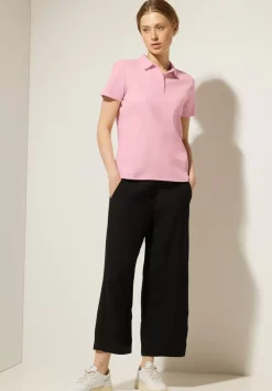 Unifarbenes Poloshirt