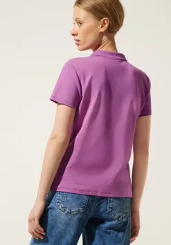 Unifarbenes Poloshirt
