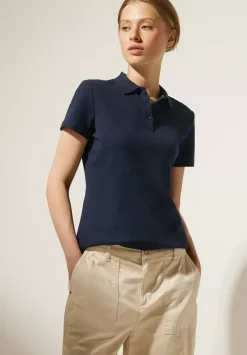 Unifarbenes Poloshirt