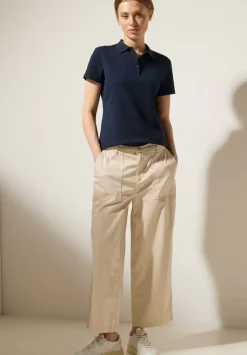Unifarbenes Poloshirt