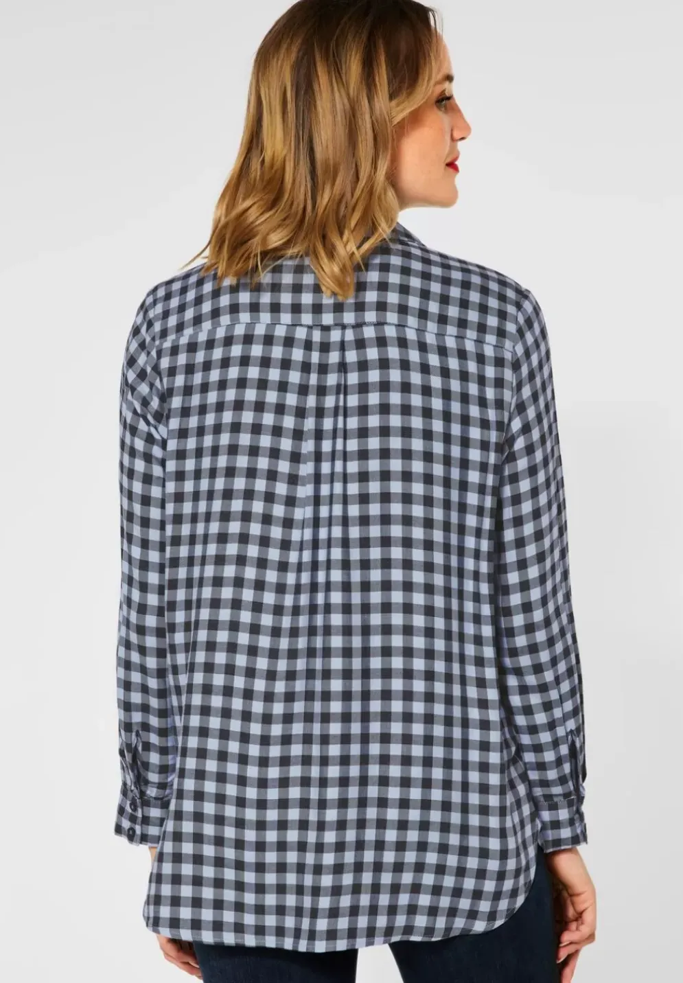 Vichy Bluse Mit Brusttaschen