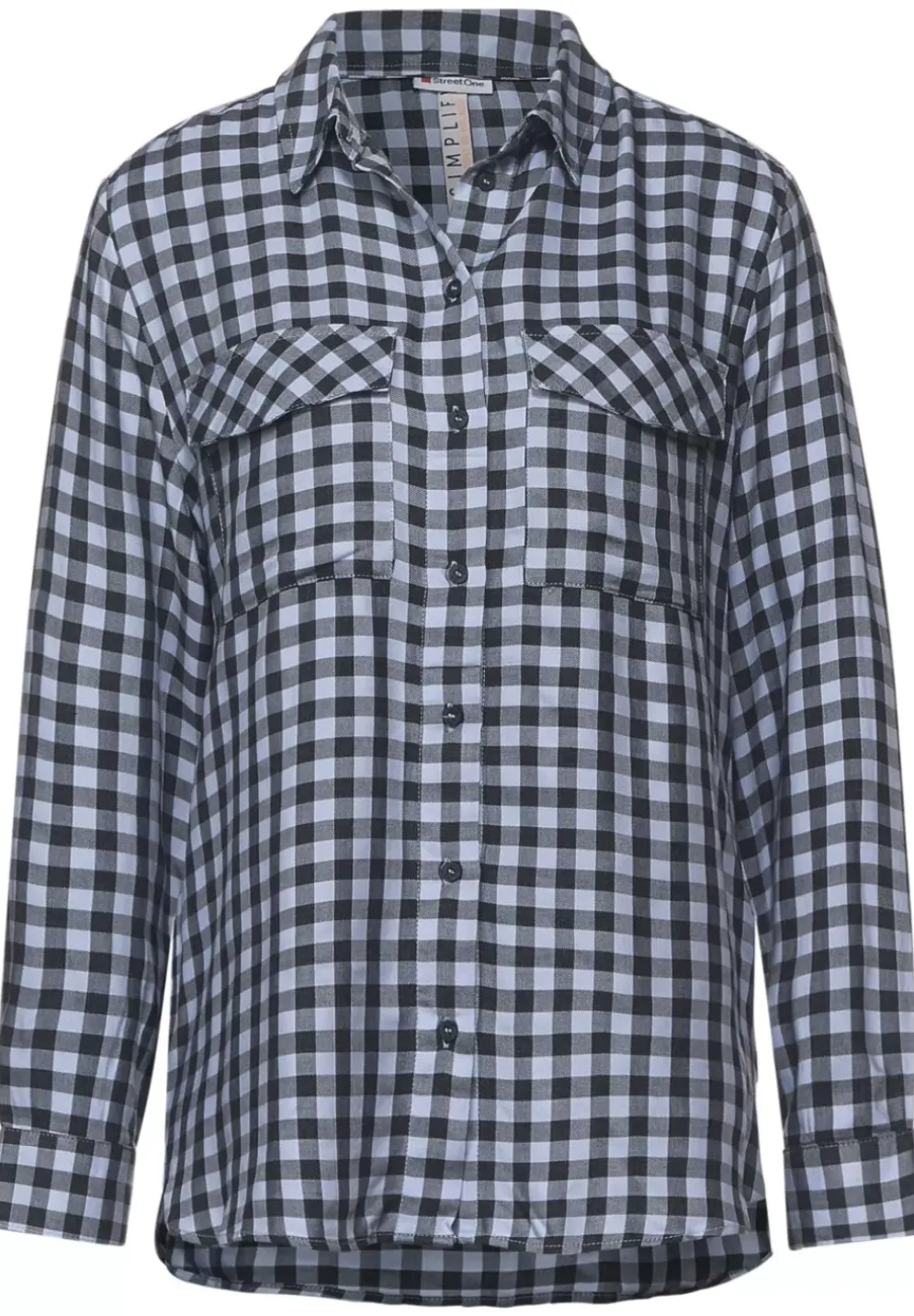 Vichy Bluse Mit Brusttaschen