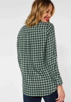 Vichy Bluse Mit Brusttaschen