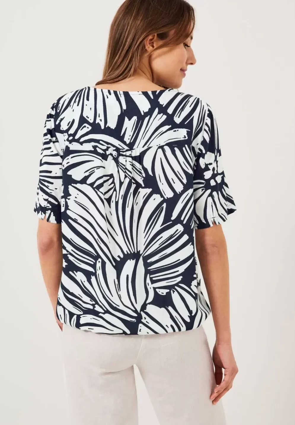 Viskose Blumenprint Bluse