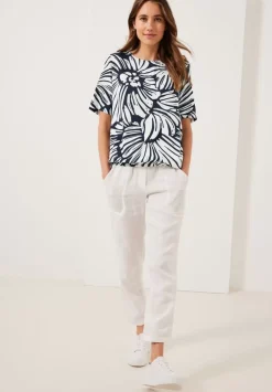 Viskose Blumenprint Bluse