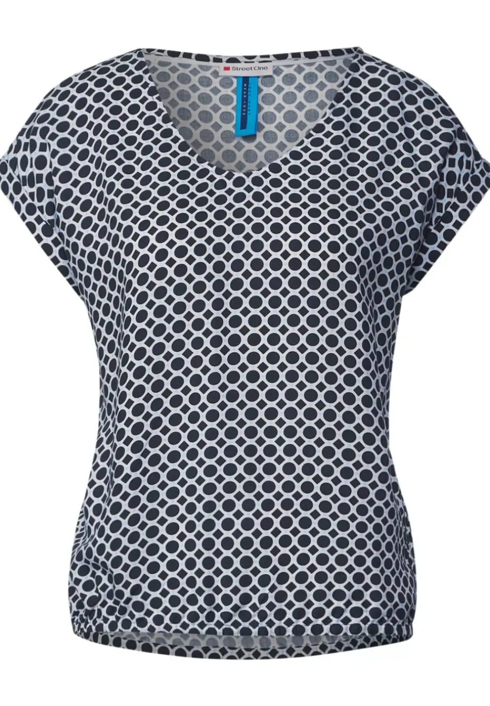Viskose Bluse Mit Muster