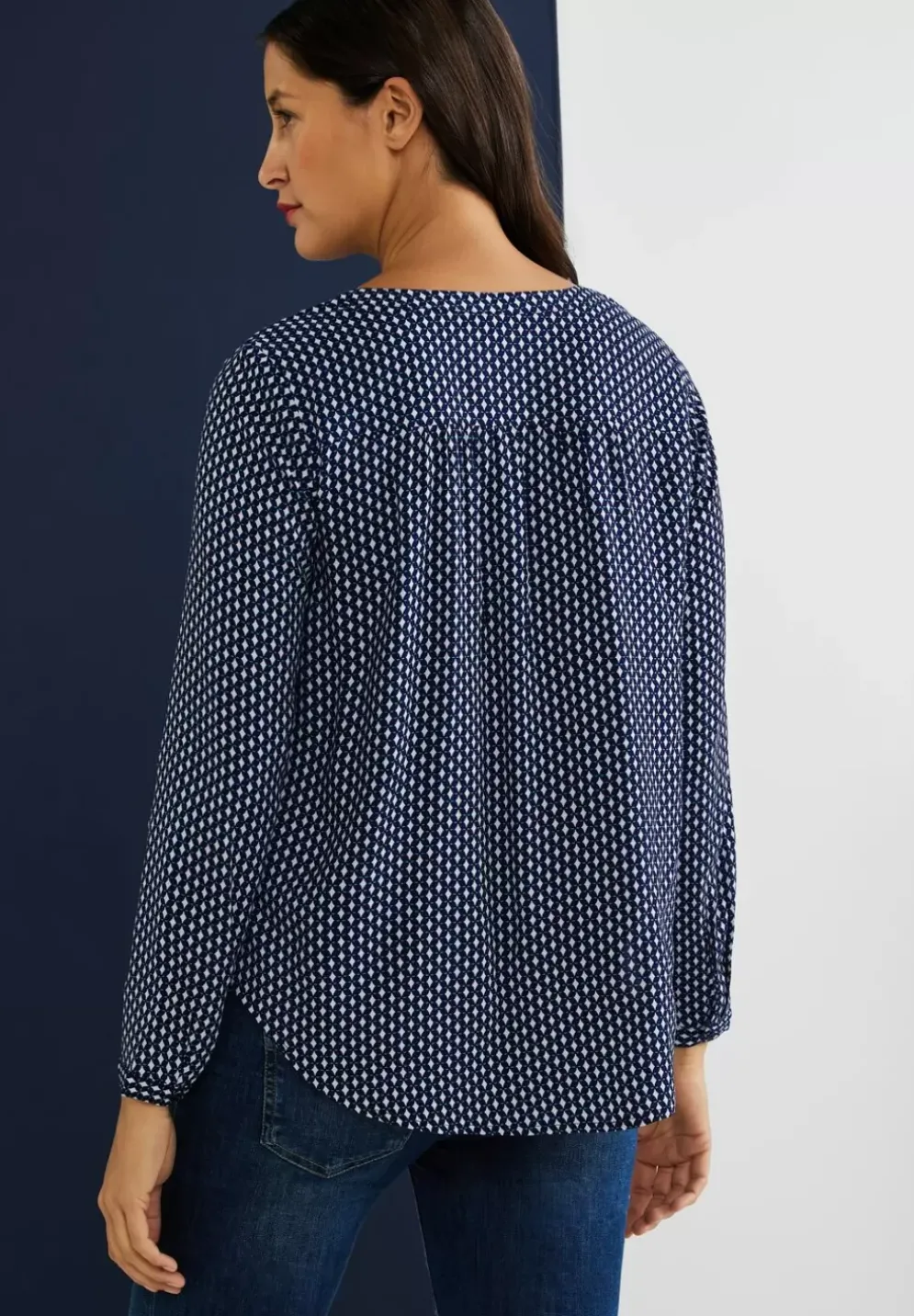 Viskose Bluse Mit Print