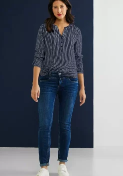 Viskose Bluse Mit Print