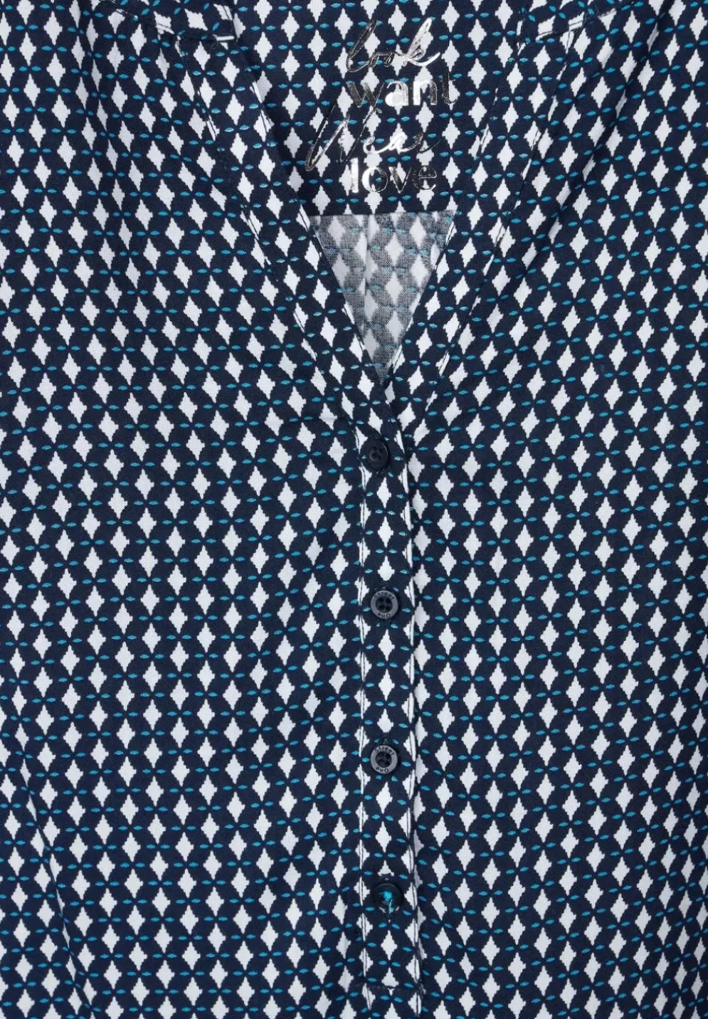 Viskose Bluse Mit Print