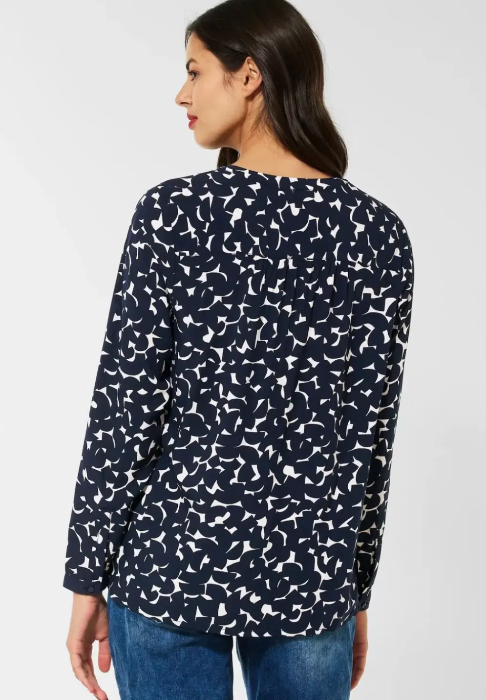 Viskose Bluse Mit Print