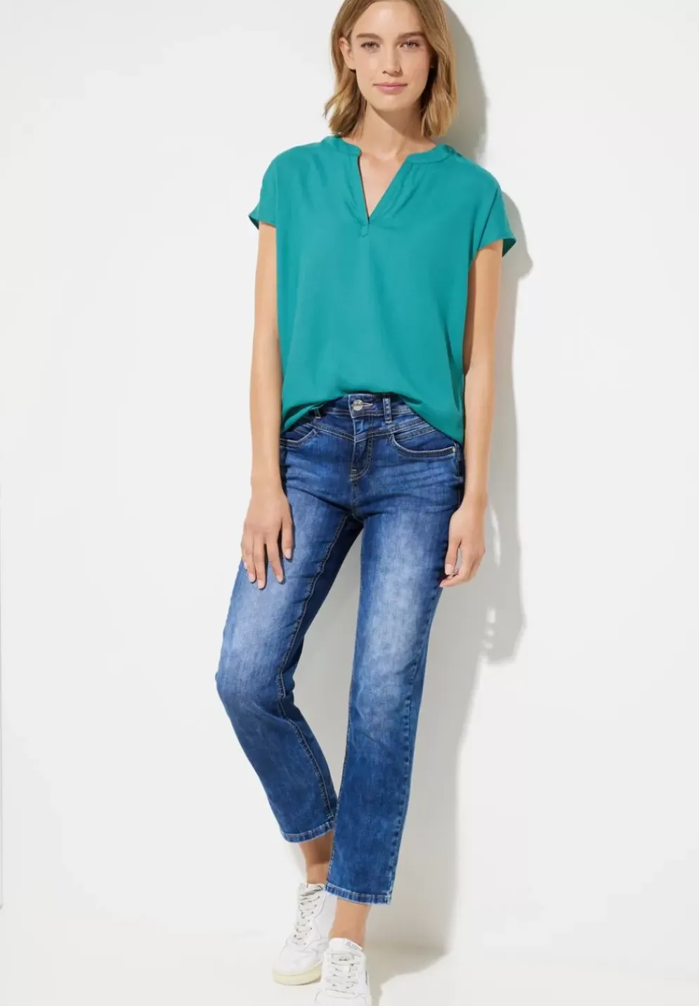 Viskose Long Blusenshirt