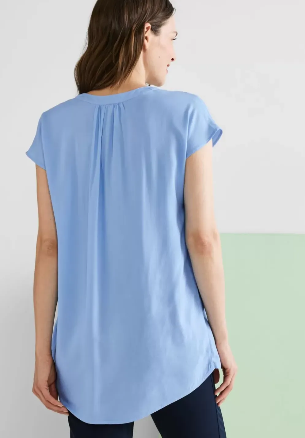 Viskose Long Blusenshirt