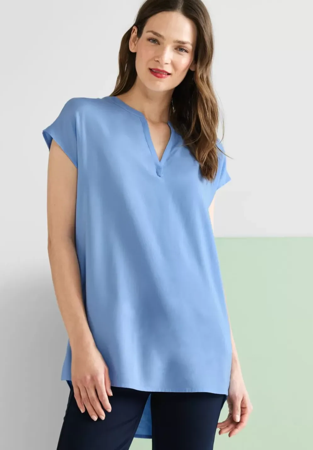 Viskose Long Blusenshirt