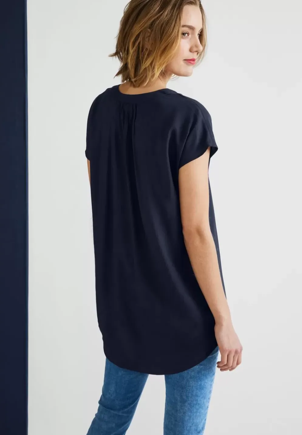 Viskose Long Blusenshirt