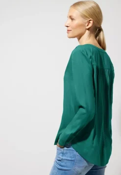Viskosebluse In Unifarbe