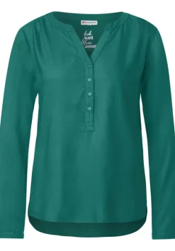 Viskosebluse In Unifarbe