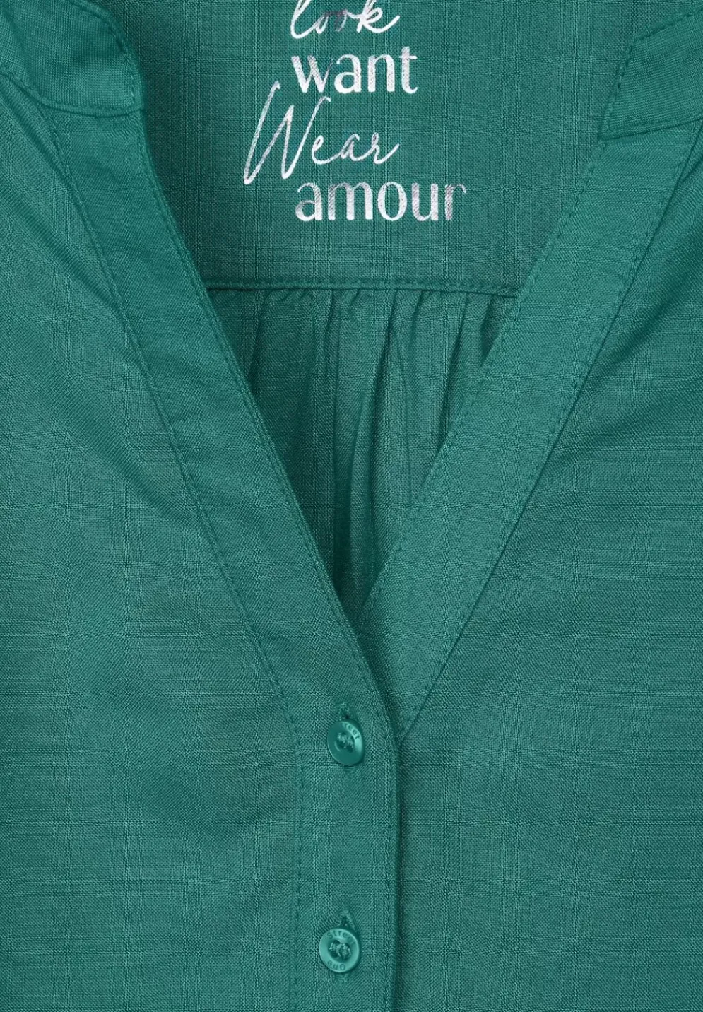 Viskosebluse In Unifarbe
