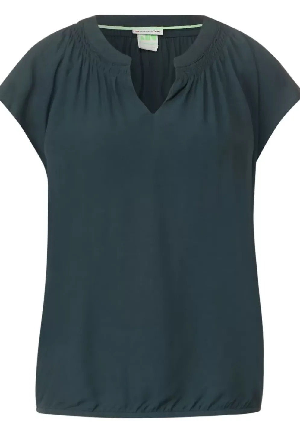 Viskosebluse Mit Elastiksaum