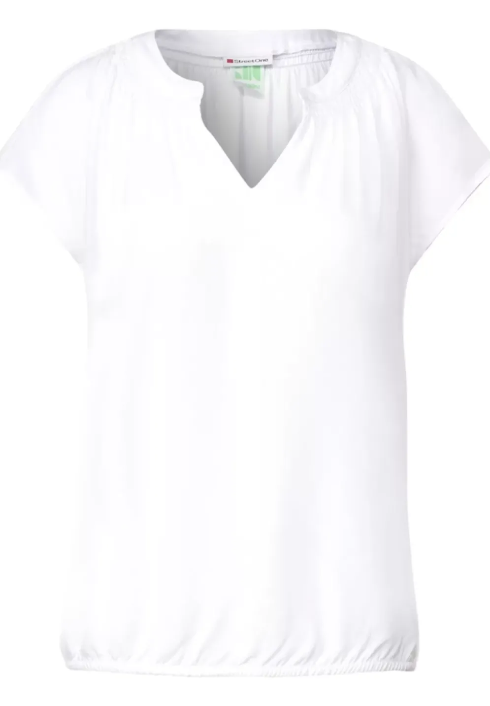 Viskosebluse Mit Elastiksaum