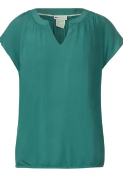 Viskosebluse Mit Elastiksaum