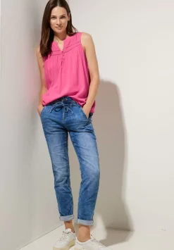 Viskosebluse Mit Hakeldetail