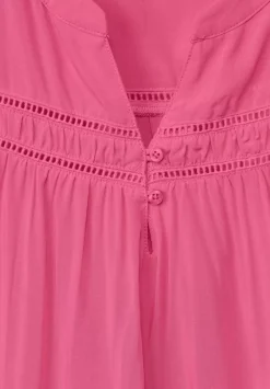 Viskosebluse Mit Hakeldetail